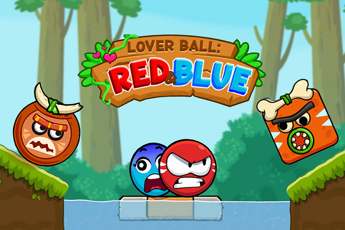 Red and Blue Ball Cupid Love