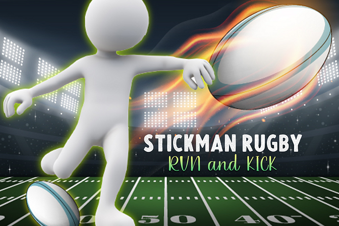 Stickman Rugby Run and Kick