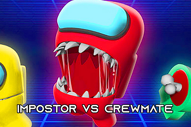 Red Impostor vs Crewmate